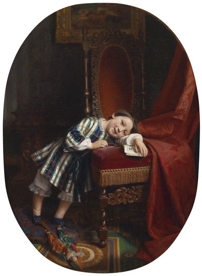 The Velvet Chair by Jean Baptiste Adolphe Lafosse